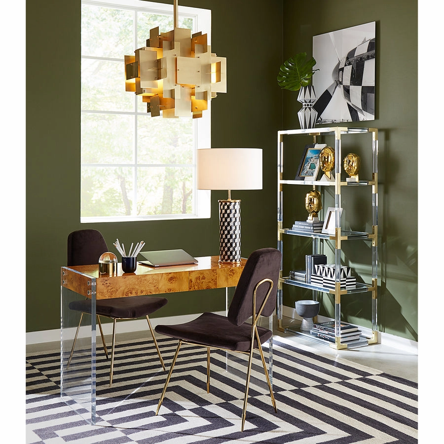 Acrylic Legged Mappa Desk | Jonathan Adler Bond