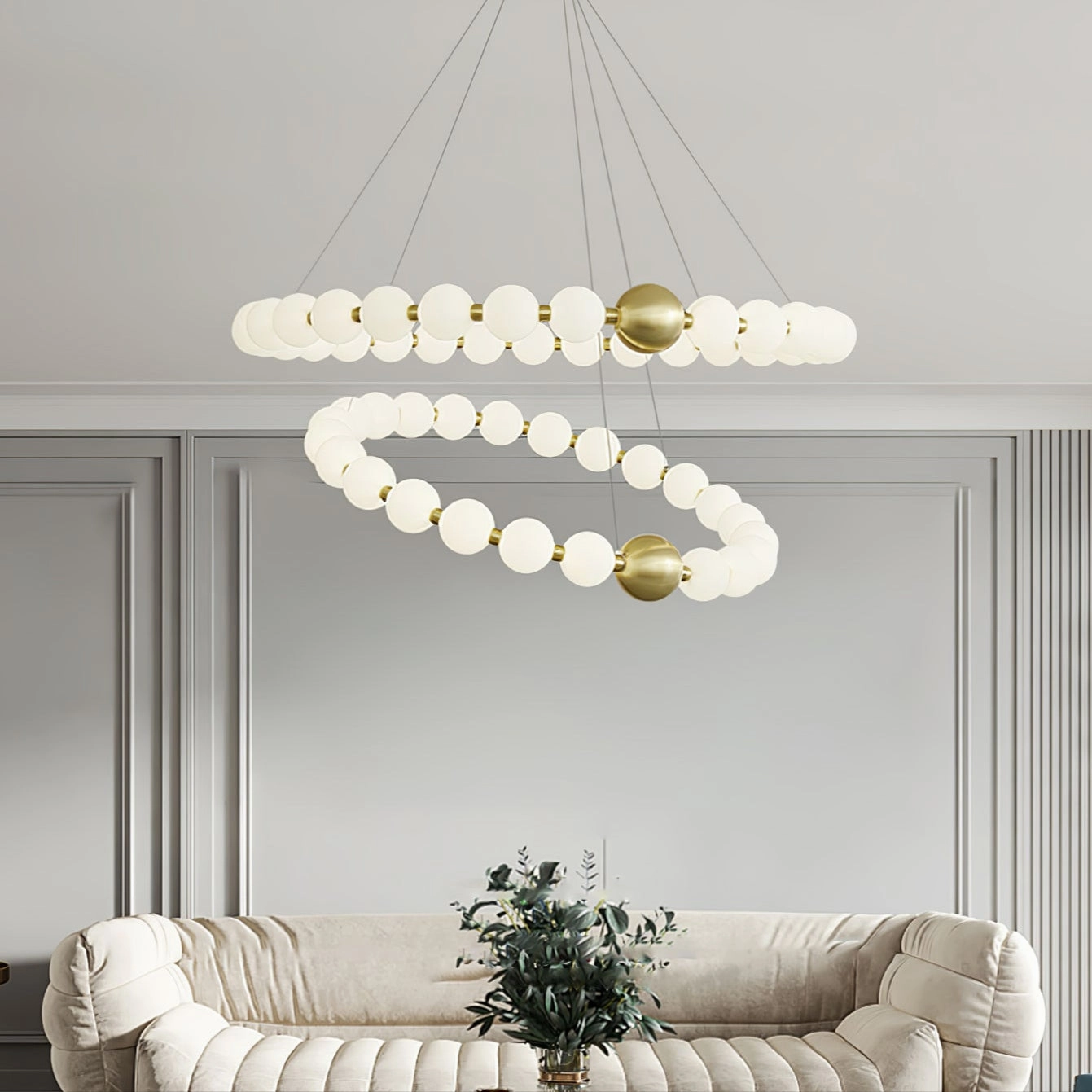 Acrylic Pearls Chandelier