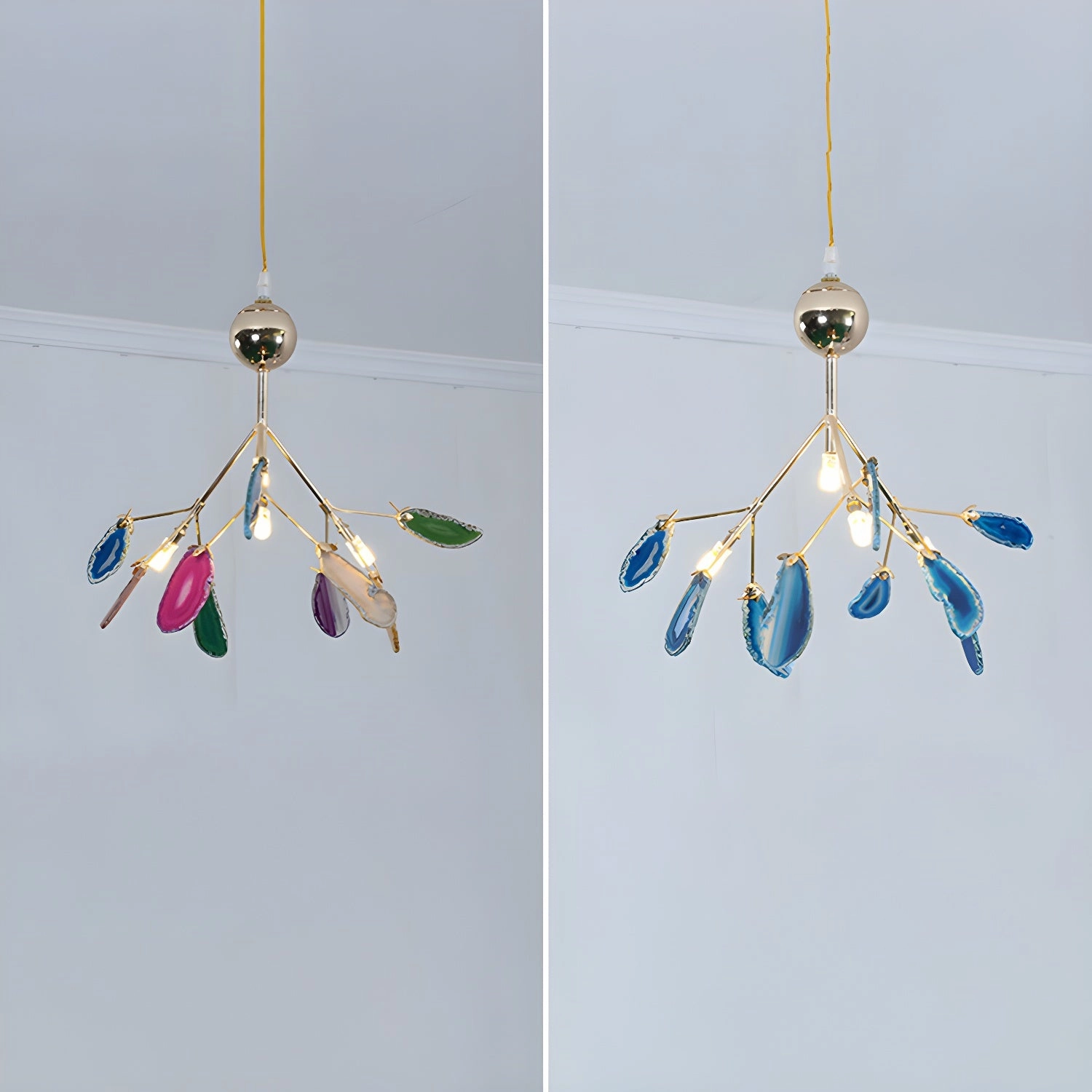 Agate Flake Chandelier