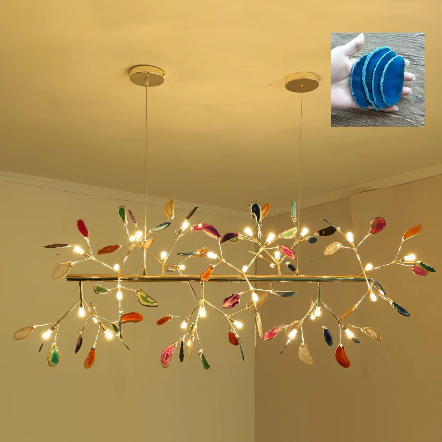 Agate Flake Chandelier
