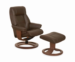 Aksel Leather Recliner & Ottoman sofa,couch,living room furniture