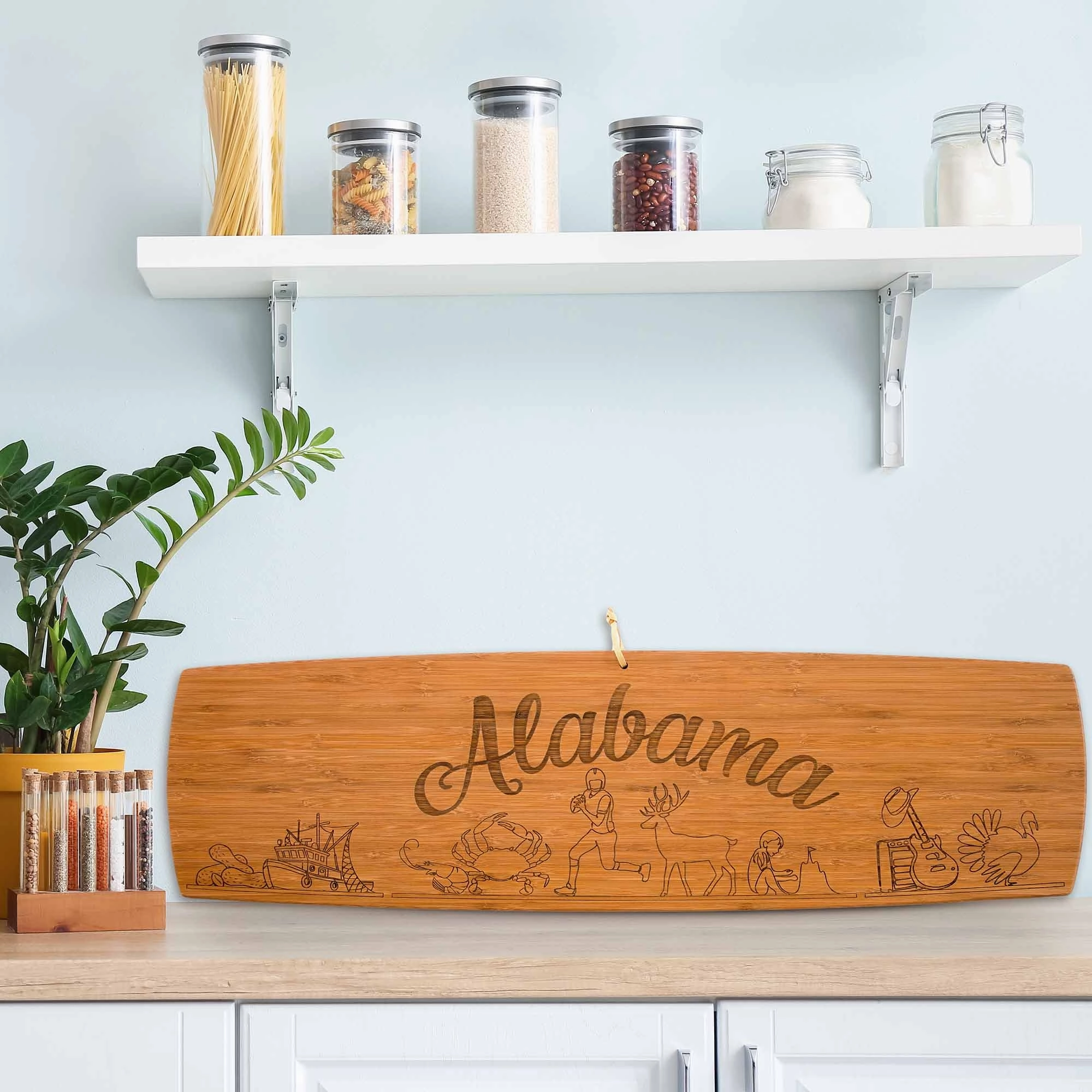Alabama Engraved XL Charcuterie Board, 30" x 8-1/2"