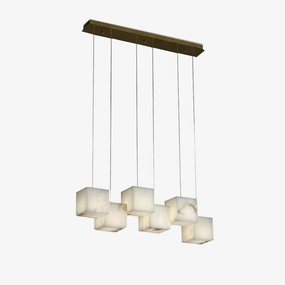 Alabaster Box Chandelier chandelier,ceiling light,decorative lighting