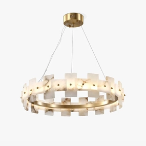 Alabaster Halo Chandelier chandelier,ceiling light,decorative lighting