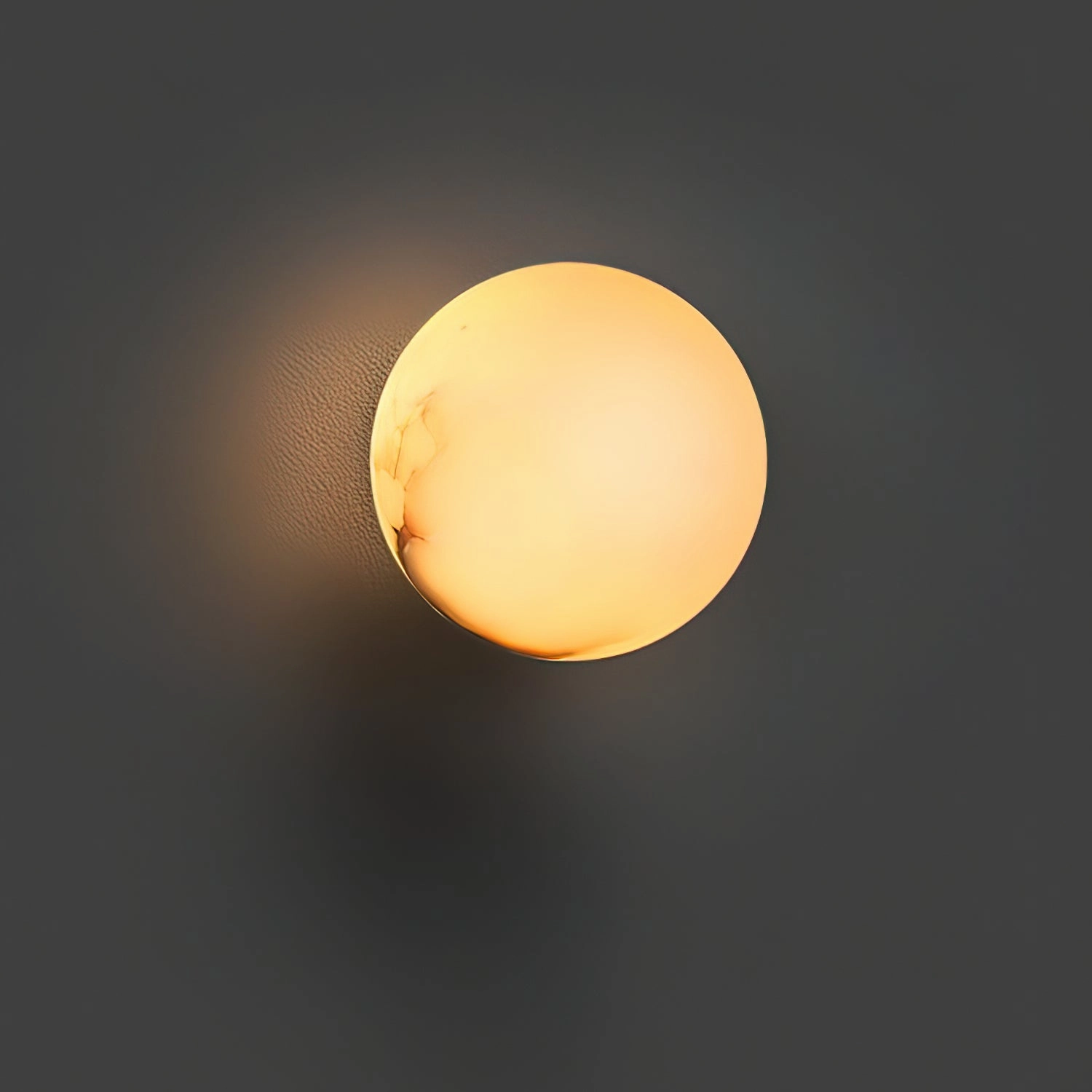 Alabaster Mini Orb Wall Lamp
