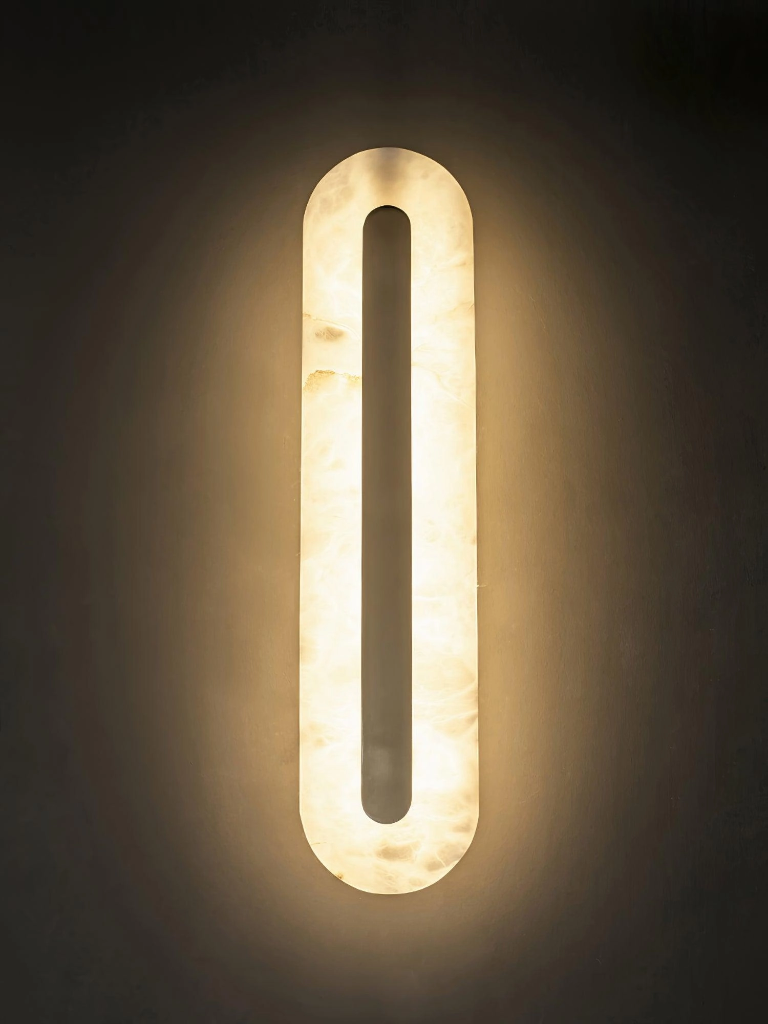 Alabaster Rounded Wall Light