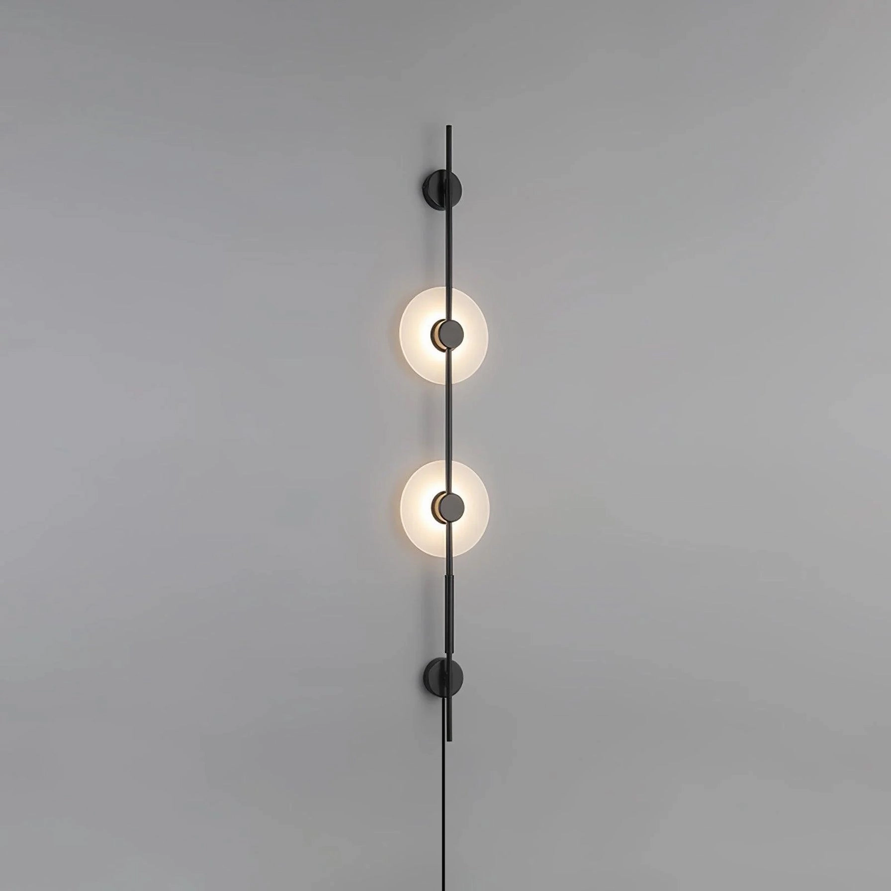 Alabaster Vertical Plug-in Wall Sconce