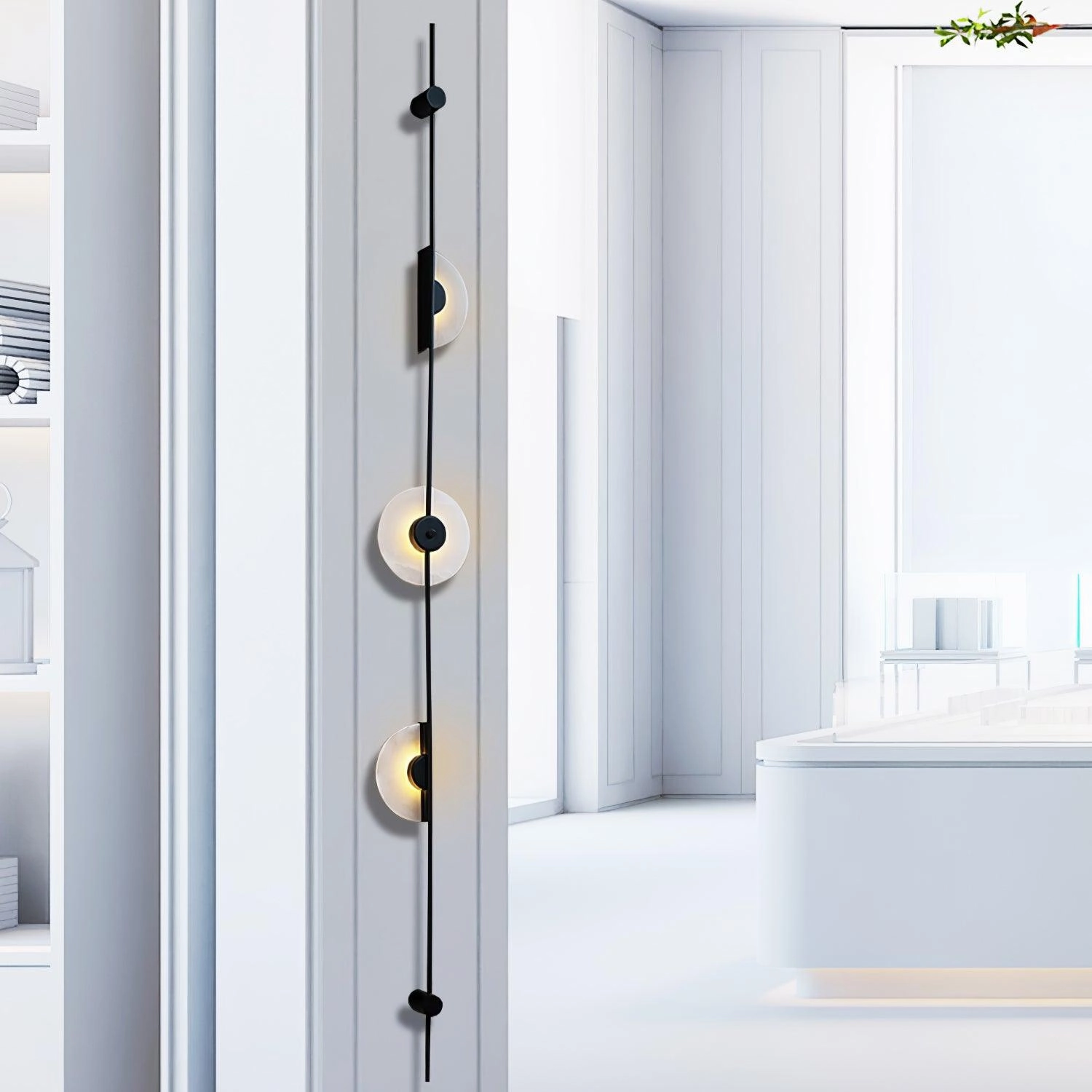 Alabaster Vertical Wall Sconce