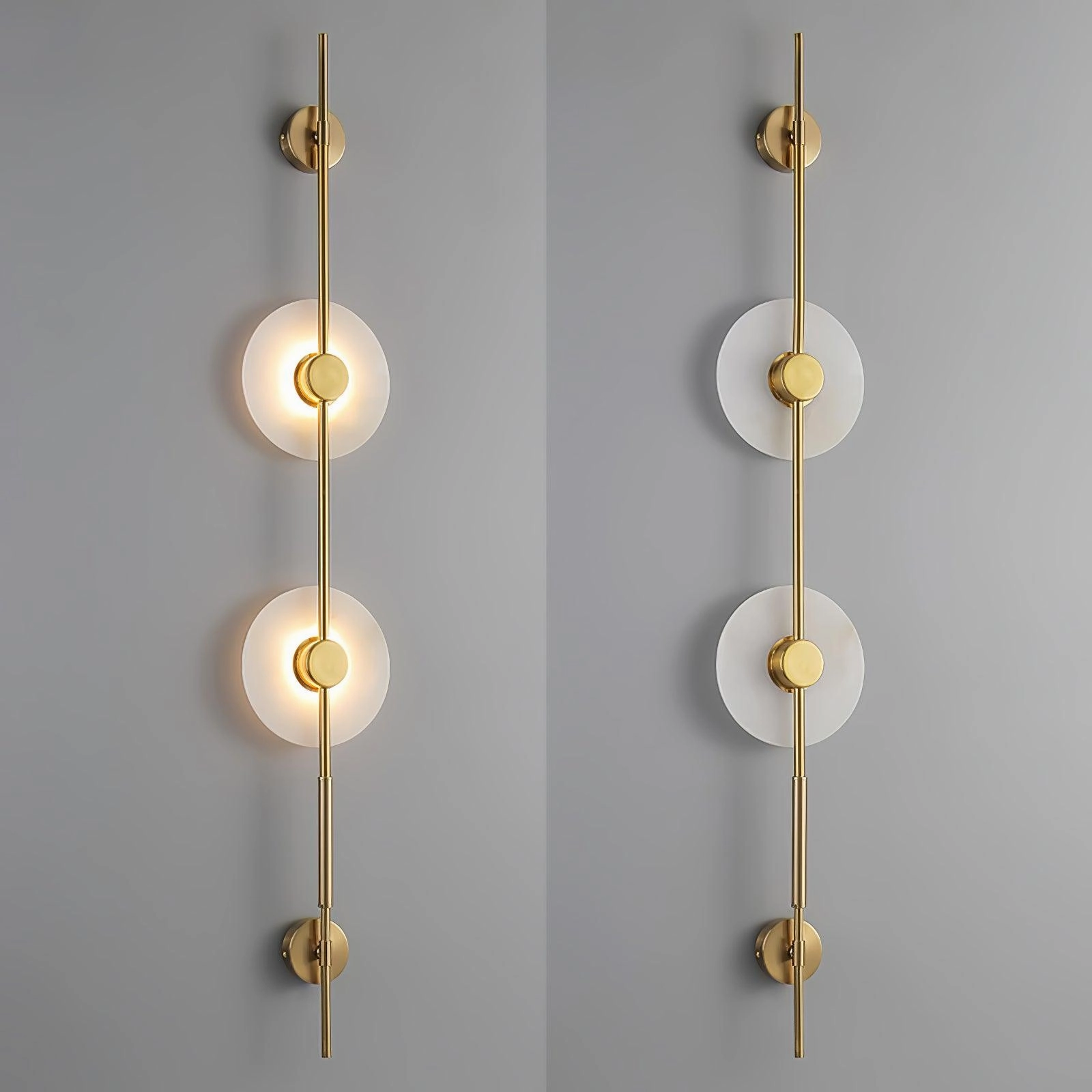 Alabaster Vertical Wall Sconce