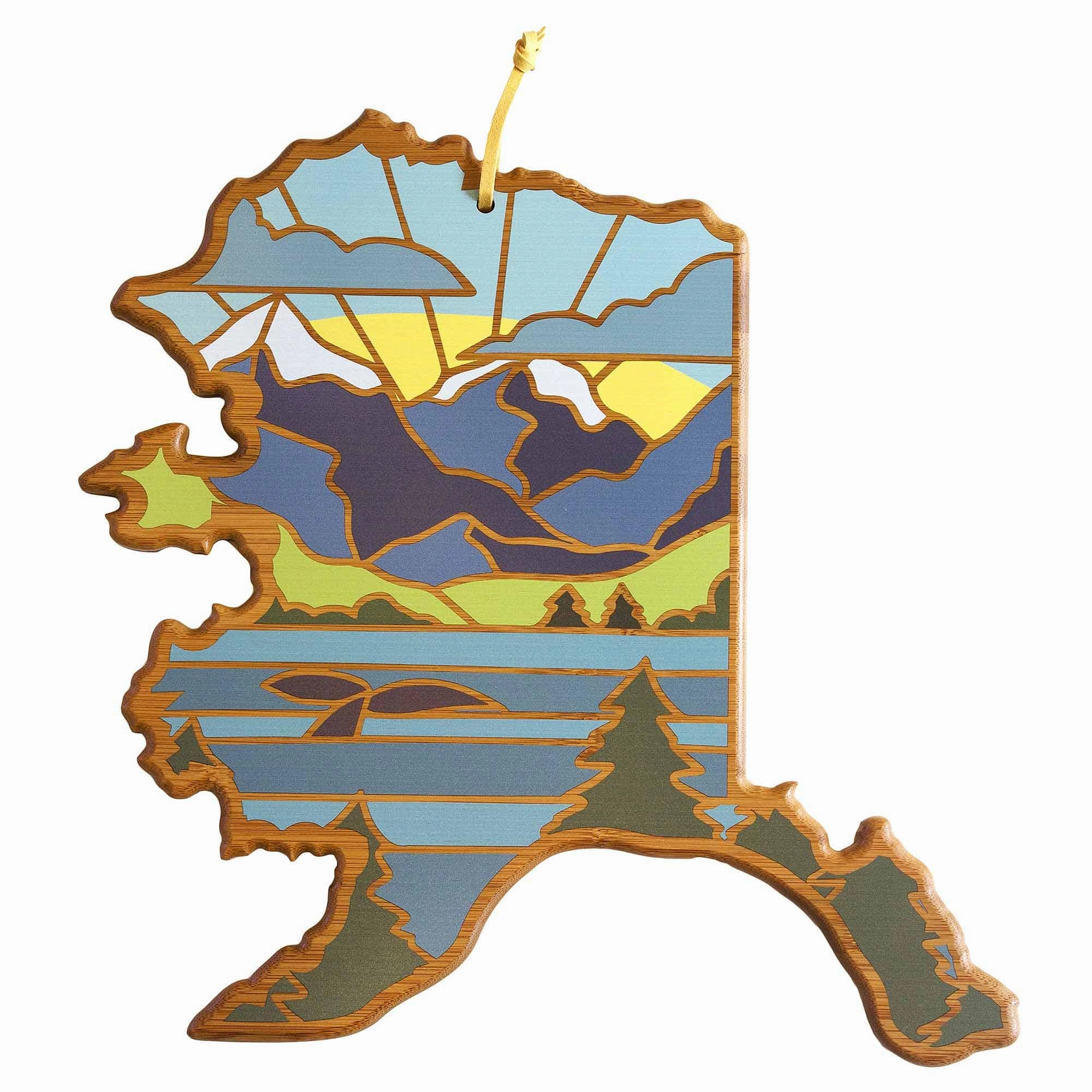 Alaska Cutting Board with Artwork by Summer Stokes cutting board,chopping board,kitchen tools