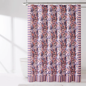 Alicia Camo Floral Shower Curtain shower curtain,bath curtain,bathroom decor
