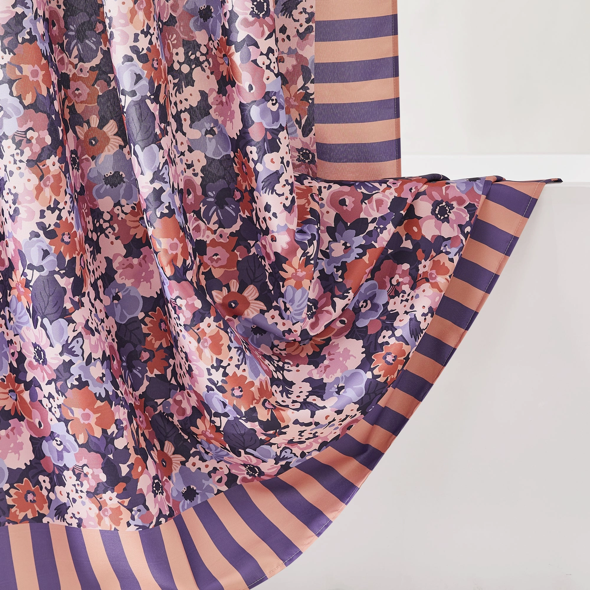 Alicia Camo Floral Shower Curtain