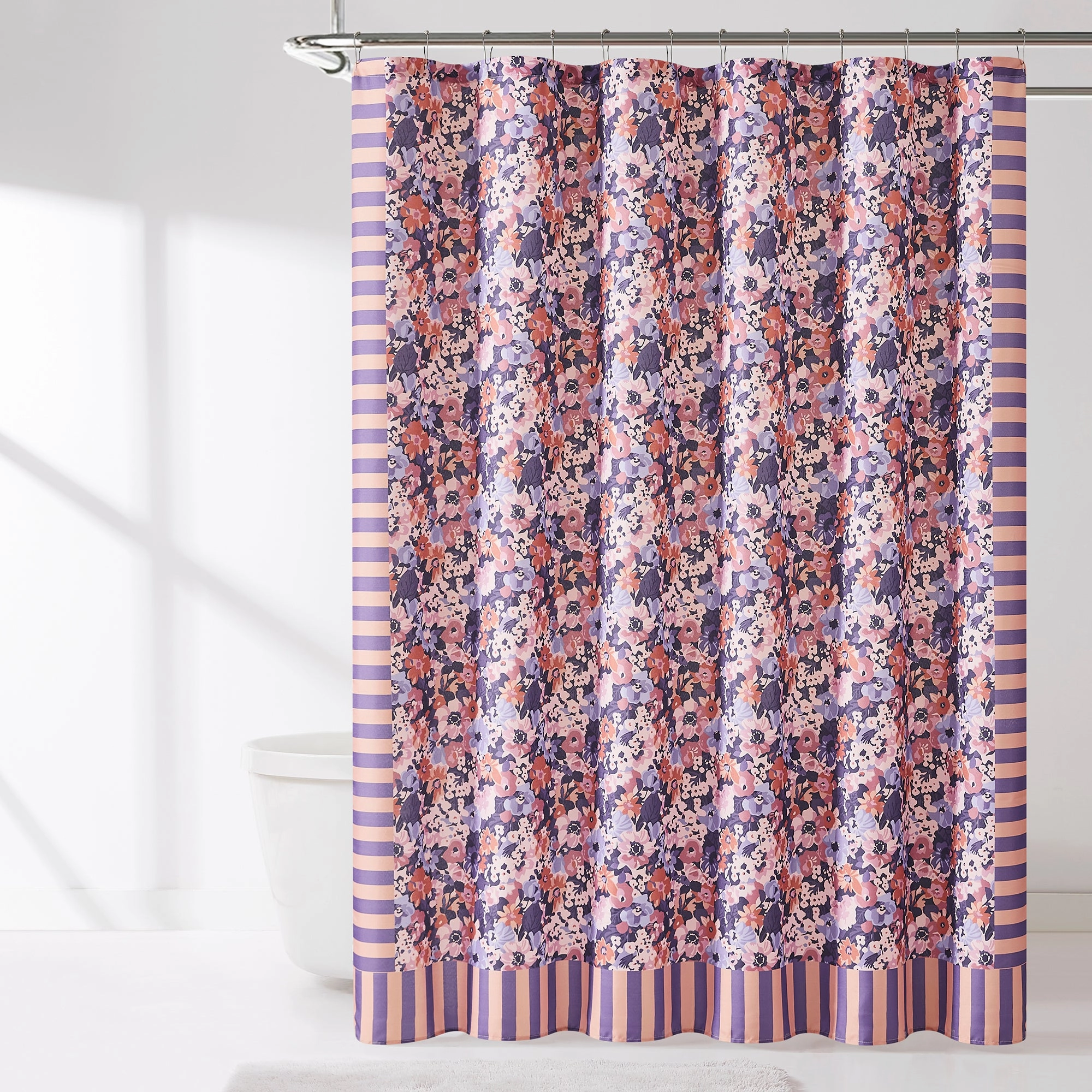Alicia Camo Floral Shower Curtain shower curtain,bath curtain,bathroom decor
