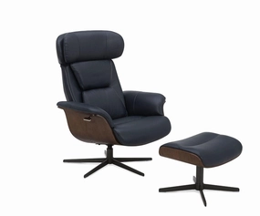 Alvar Leather Recliner And Ottoman sofa,couch,living room furniture