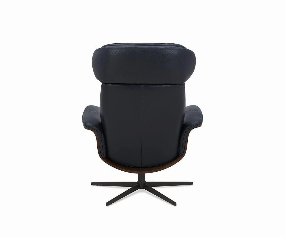 Alvar Leather Recliner And Ottoman