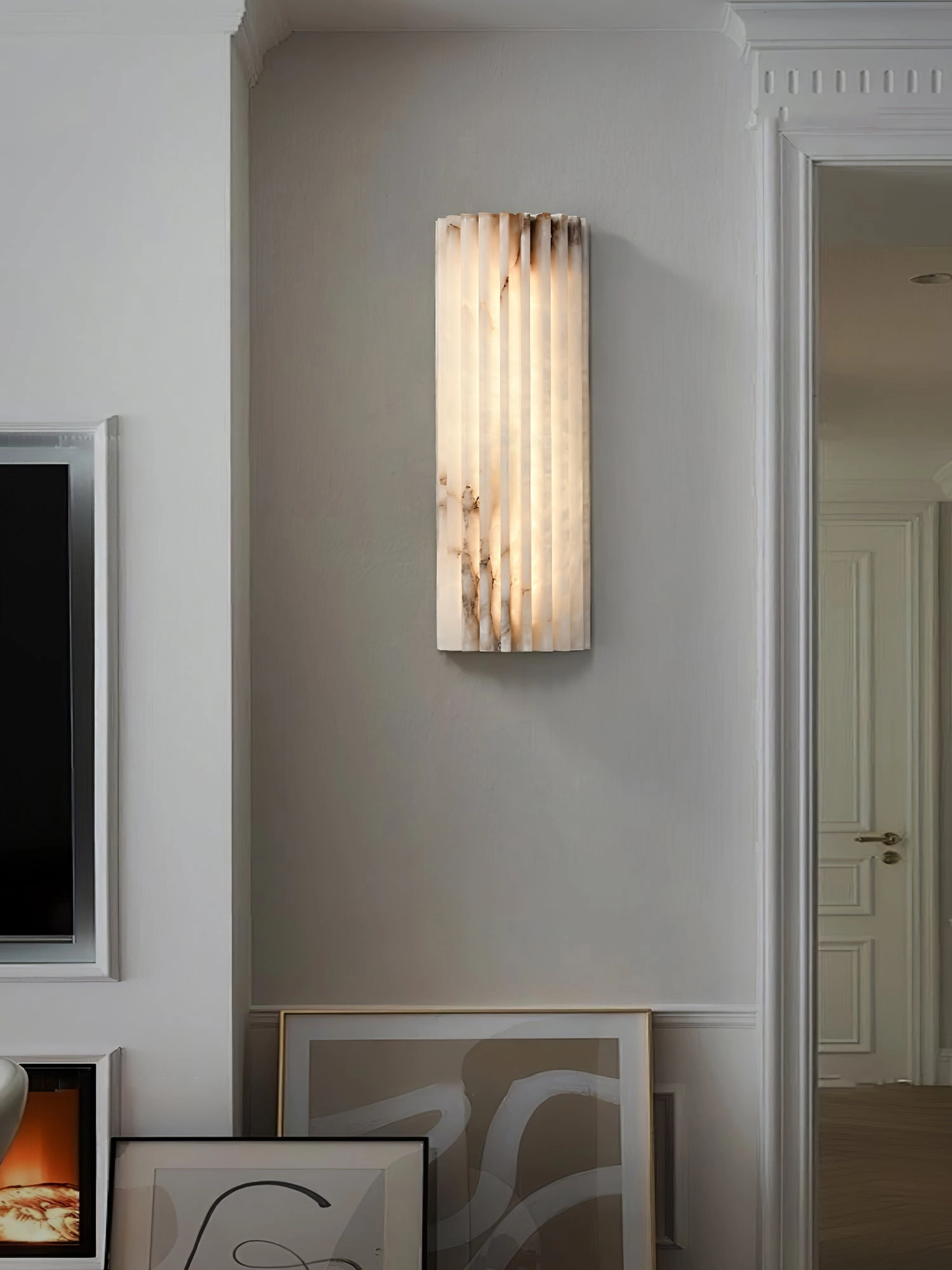 Alvia Alabaster Wall Light