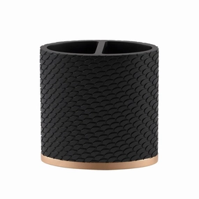 Amal Toothbrush Holder - Black/Gold toothbrush holder,bathroom cup,bathroom organizer