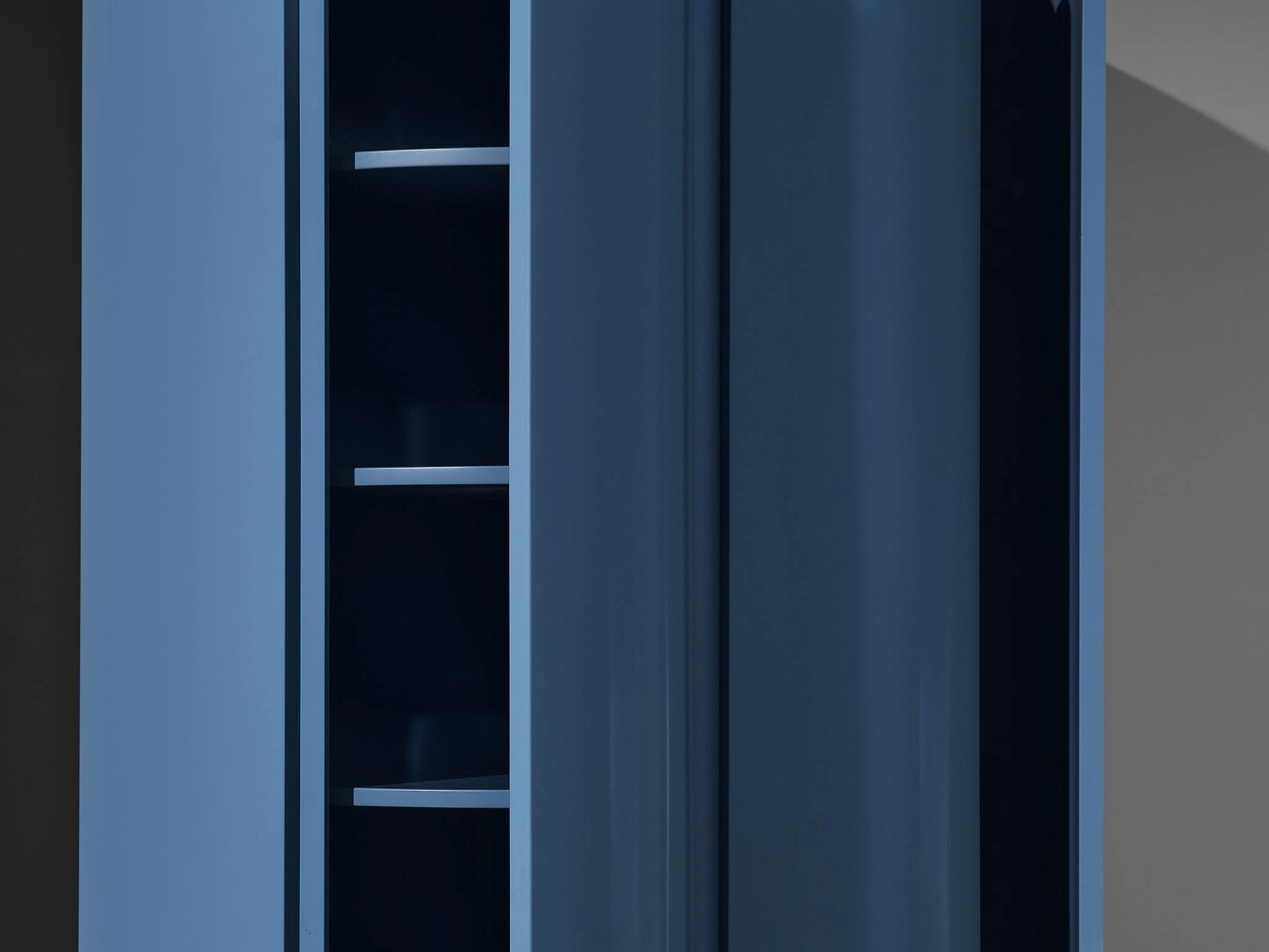 Ambrogio Tresoldi e Alberto Salvati Wardrobe Cabinet in Purple Blue Wood