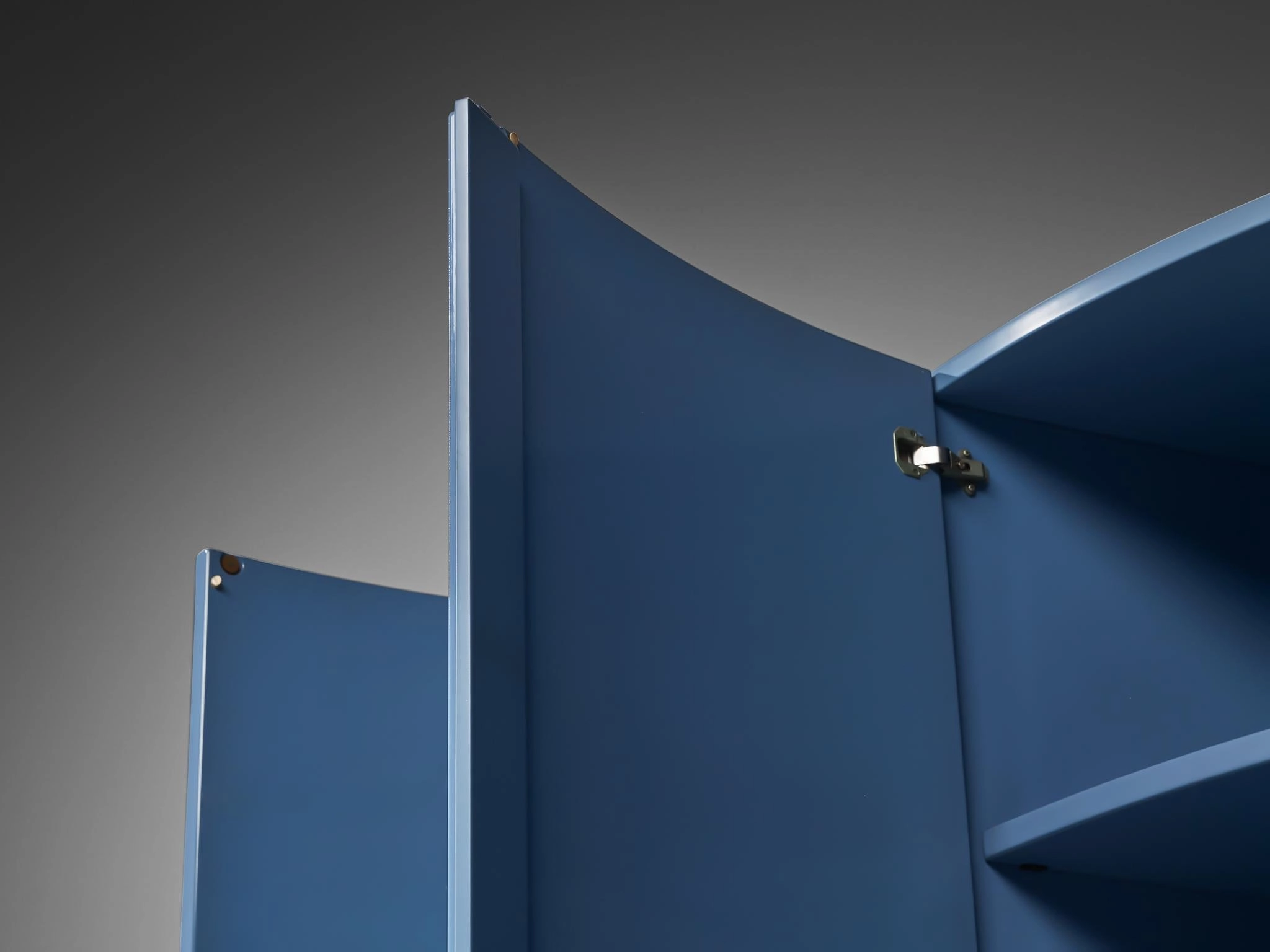 Ambrogio Tresoldi e Alberto Salvati Wardrobe Cabinet in Purple Blue Wood