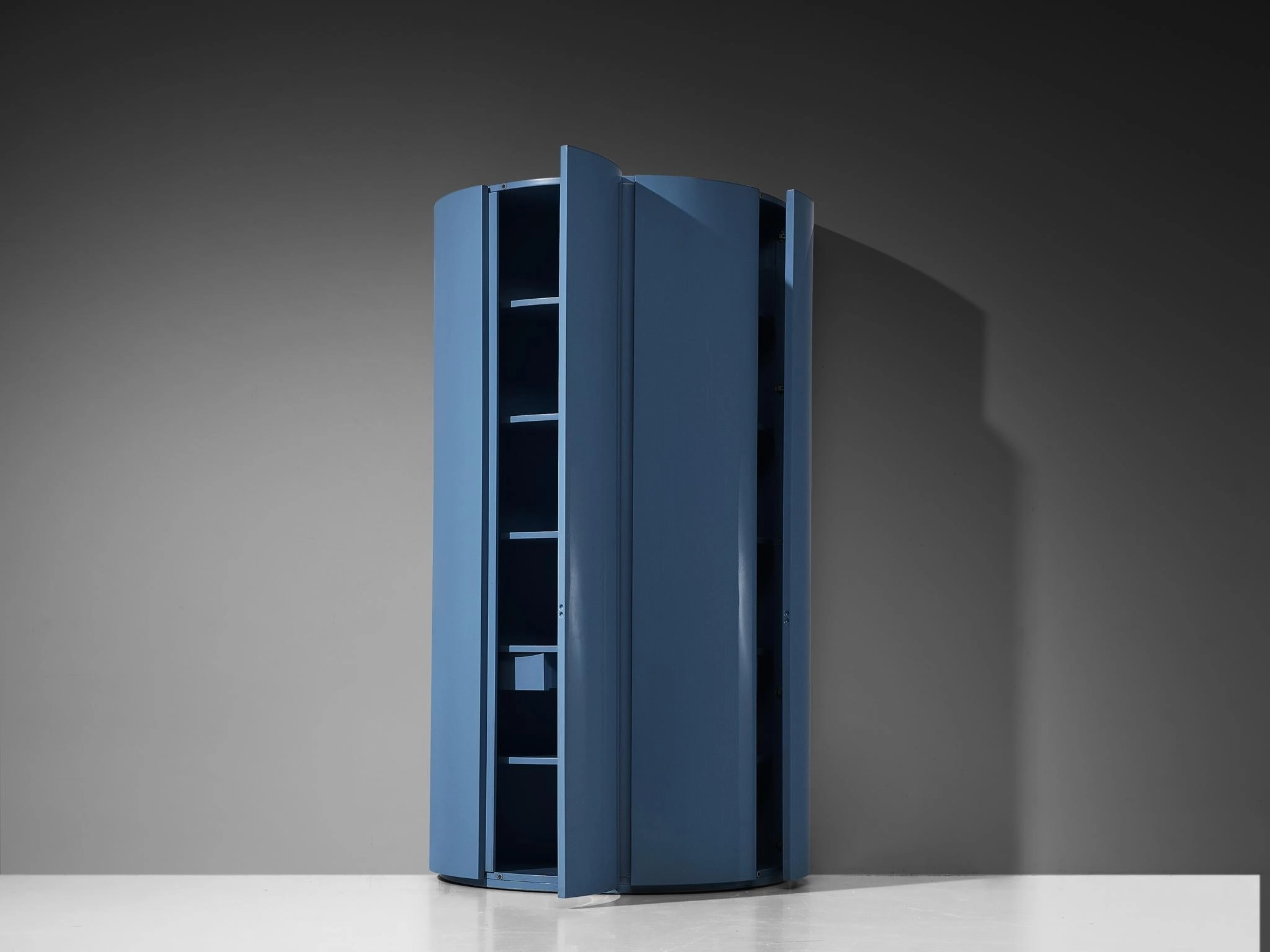 Ambrogio Tresoldi e Alberto Salvati Wardrobe Cabinet in Purple Blue Wood