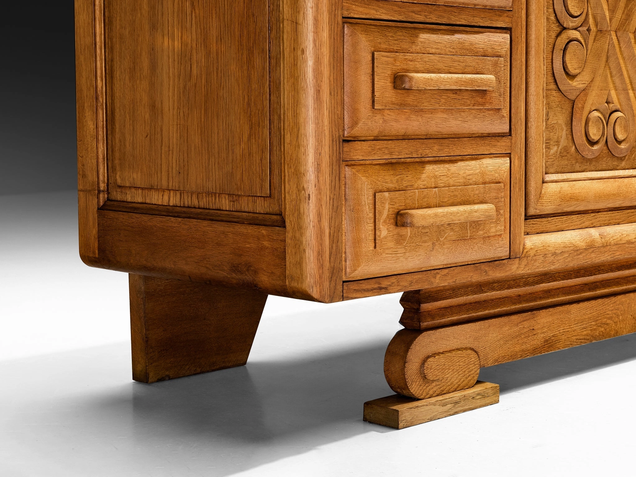 Andr Le Picard Sideboard in Solid Oak 1930s