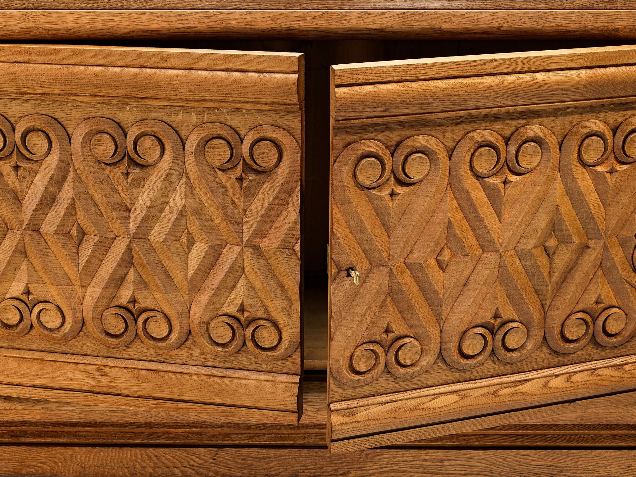 Andr Le Picard Sideboard in Solid Oak 1930s