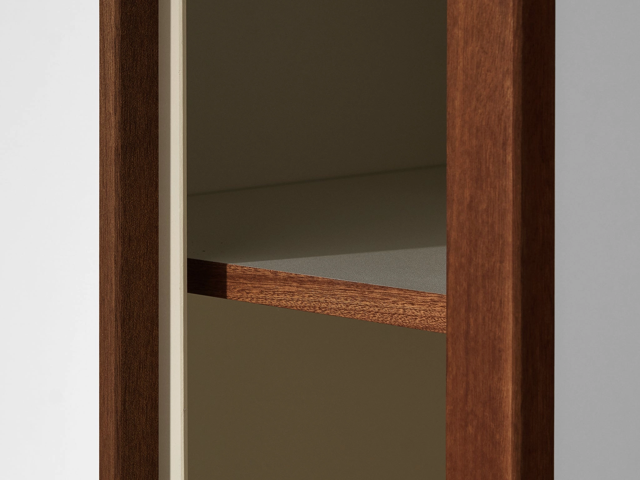 Andr Sornay Cabinet or Wardrobe with Sliding Doors in Mahogany