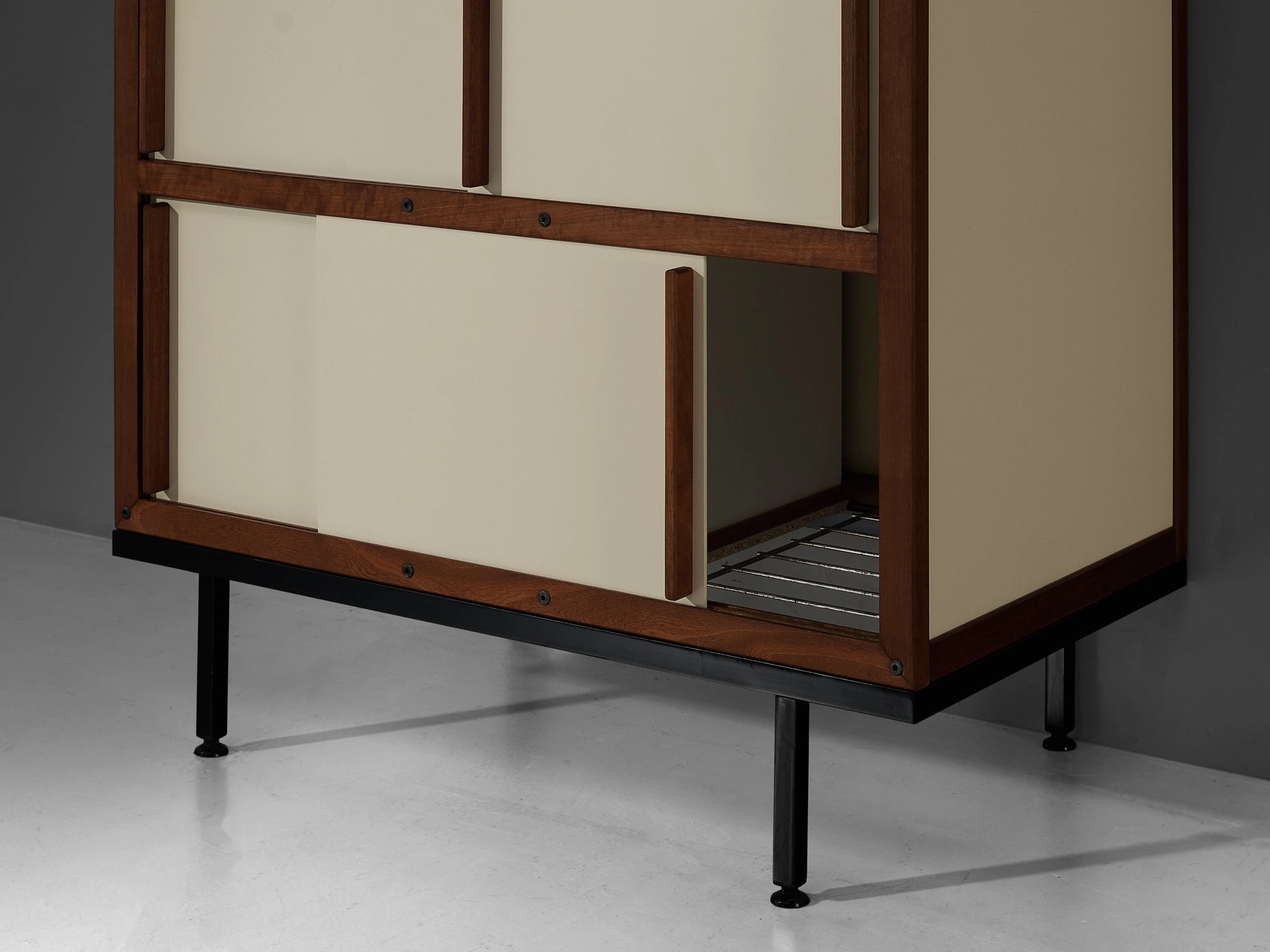 Andr Sornay Cabinets or Wardrobes with Sliding Doors in Mahogany