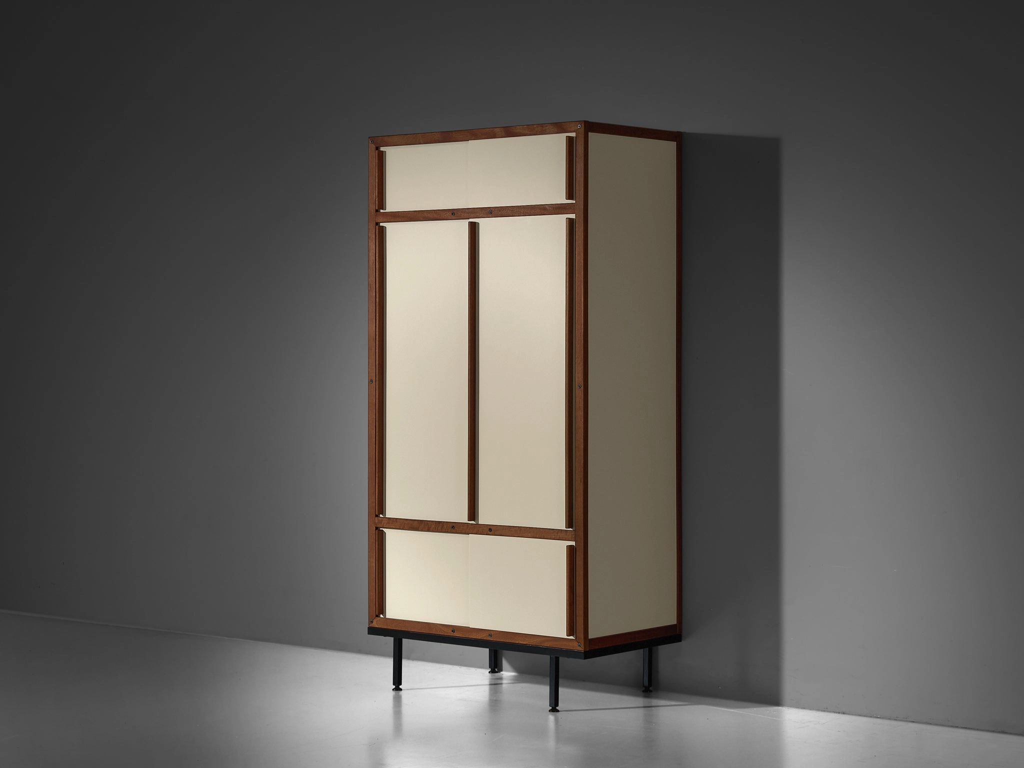Andr Sornay Cabinets or Wardrobes with Sliding Doors in Mahogany