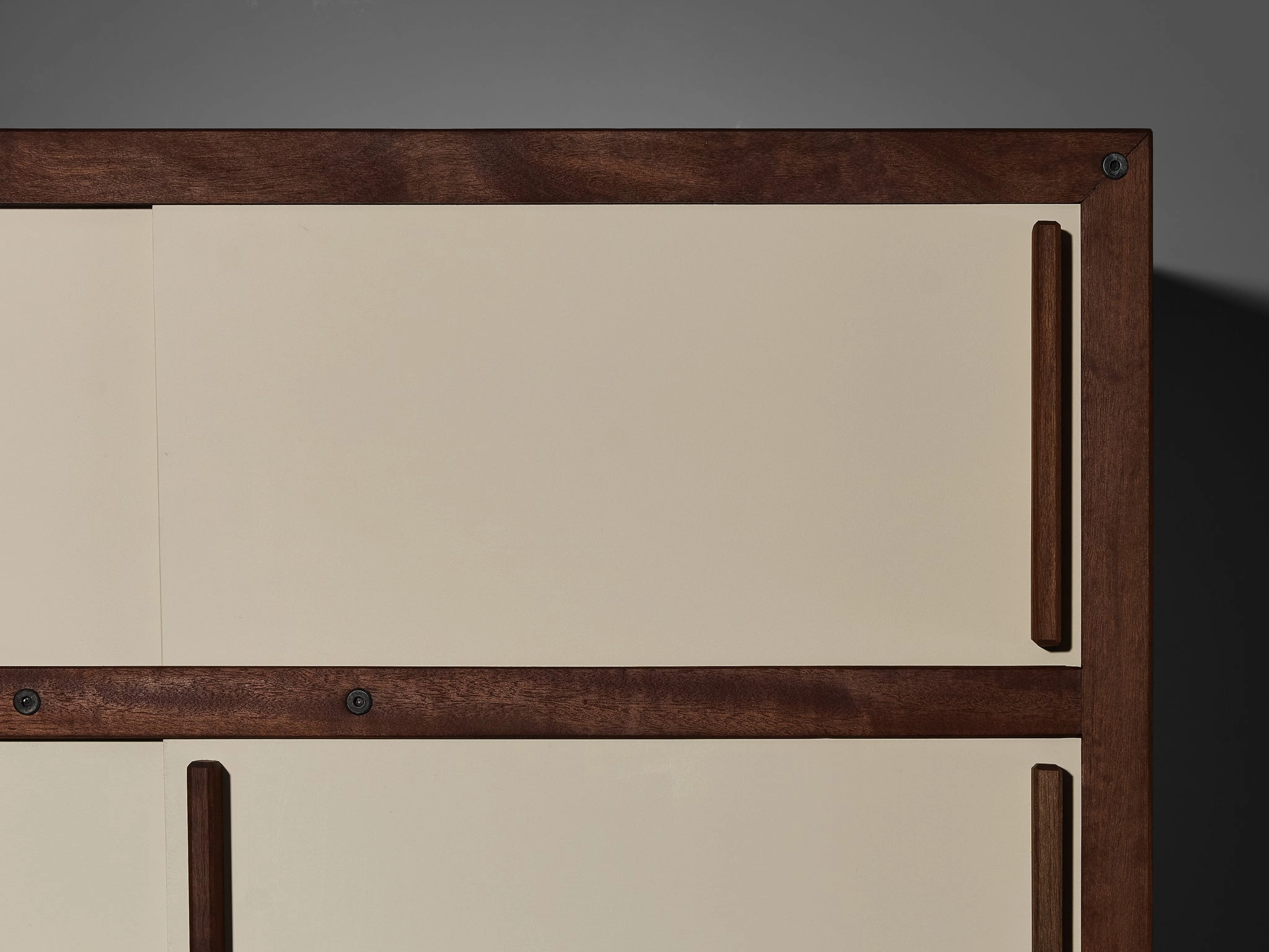 Andr Sornay Cabinets or Wardrobes with Sliding Doors in Mahogany