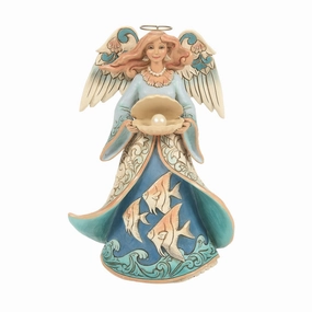 Angel Holding Shell Figurine figurines,decorative figurines,home accents
