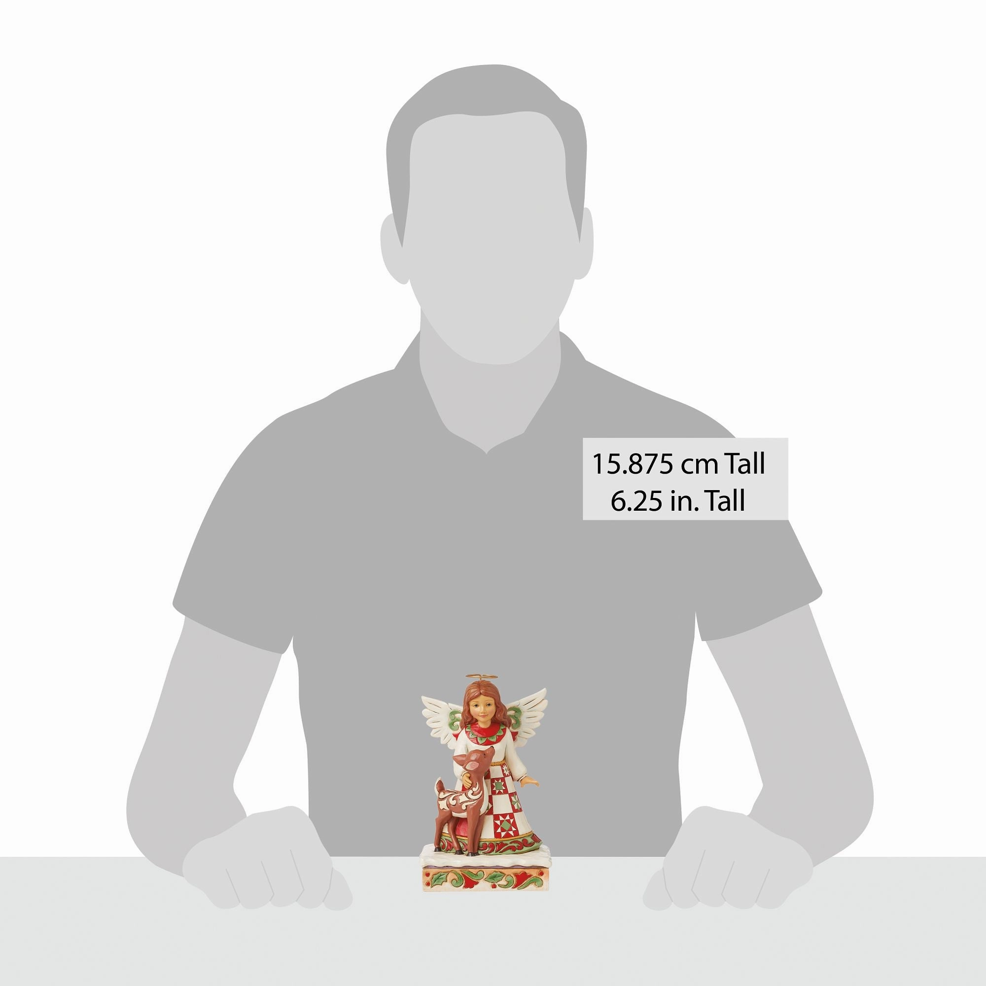 Angel with Deer Figurine