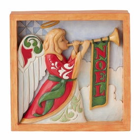 Angel with Trumpet Plaque figurines,decorative figurines,home accents