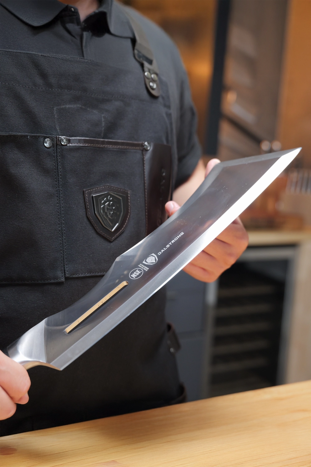 Annihilator Meat Cleaver with Stand 14" | Gladiator Series | Cleaver NSF Certified | Dalstrong 