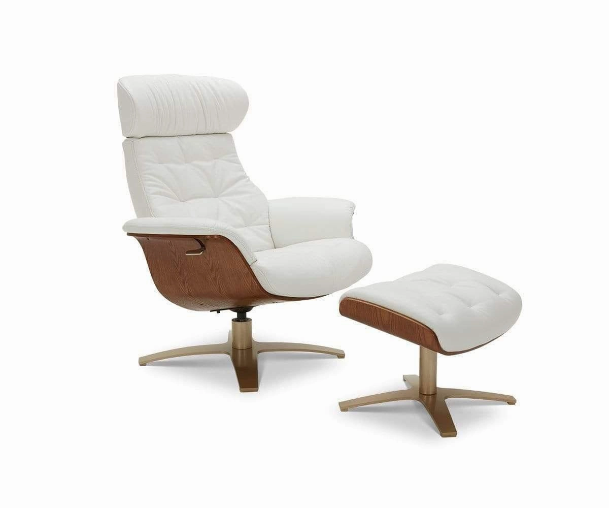 Anselmo Leather Recliner & Ottoman sofa,couch,living room furniture
