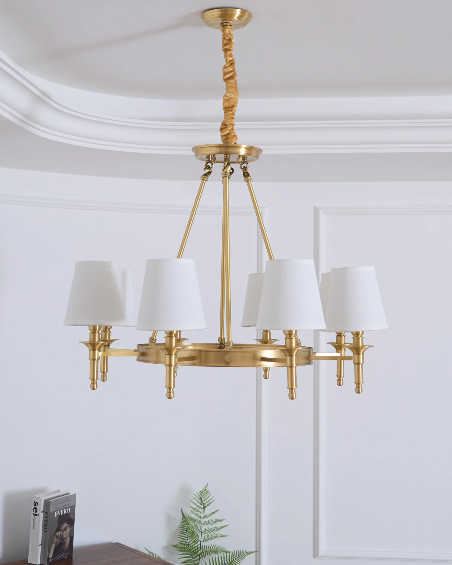 Antique Brass Chandelier