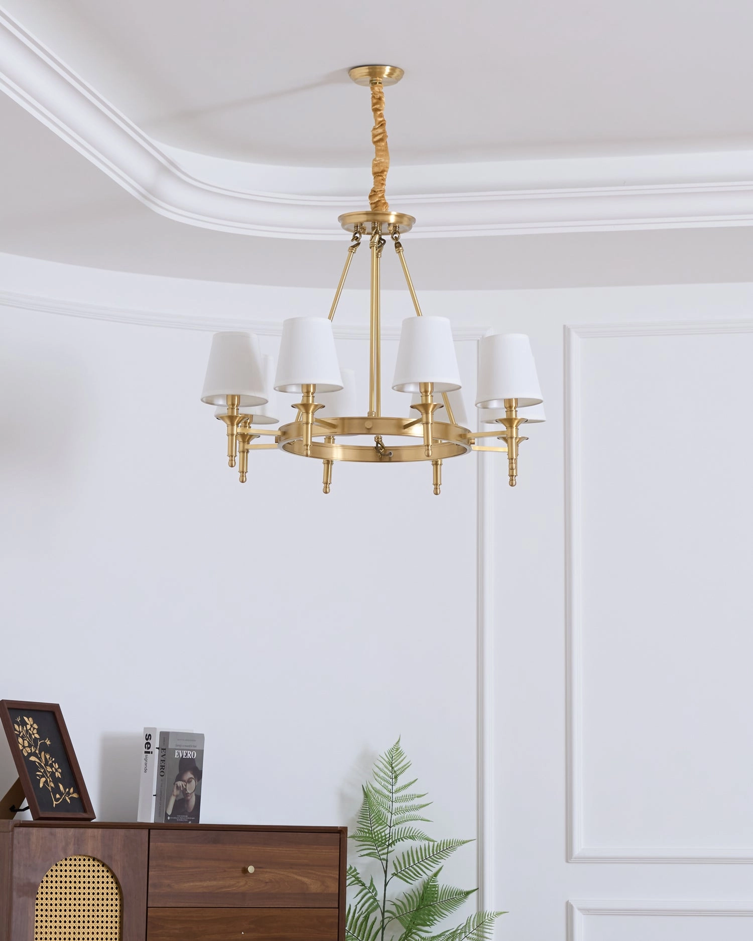 Antique Brass Chandelier