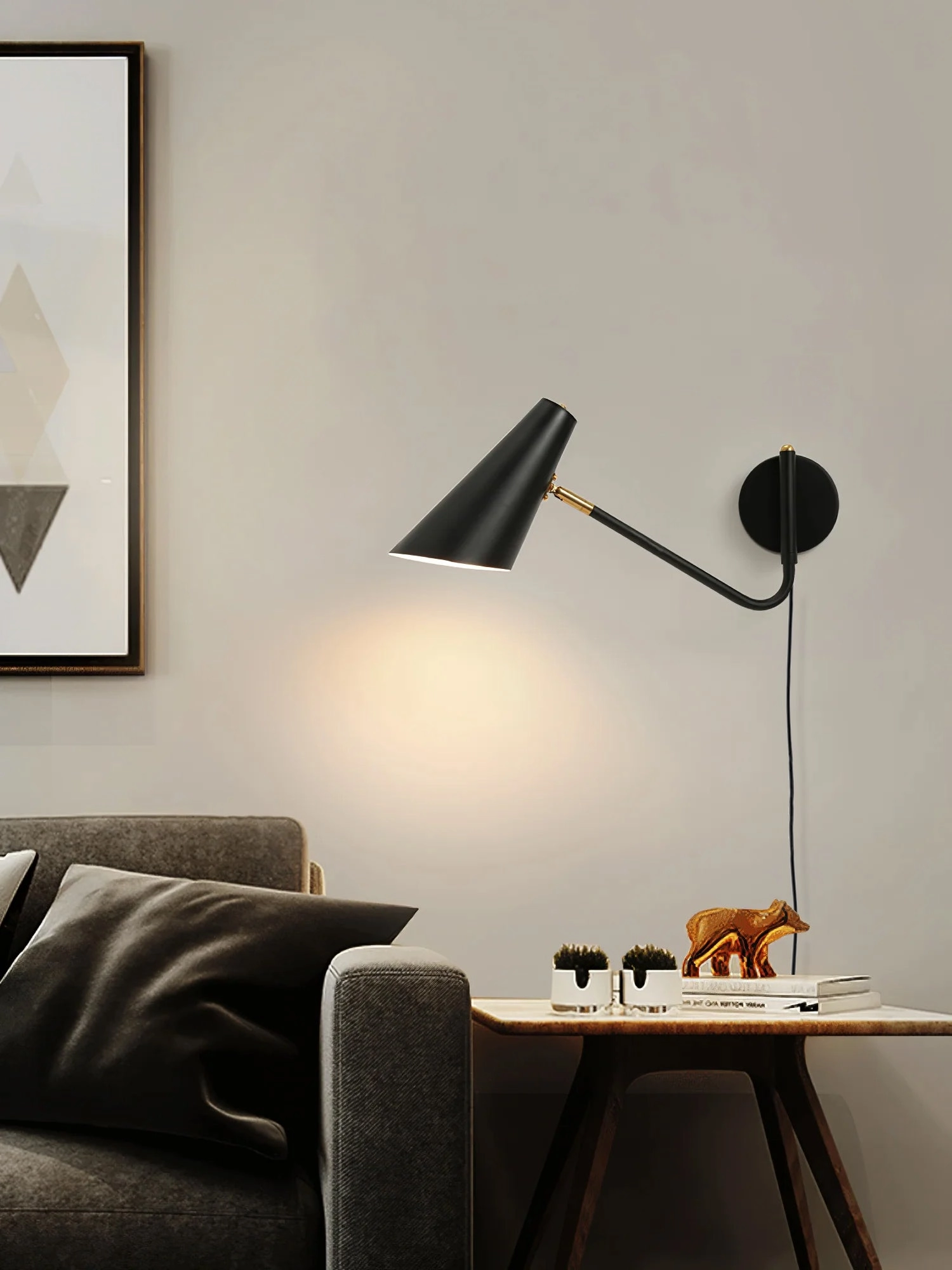 Apex Plug-in Wall Sconce