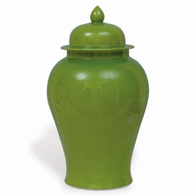 Apple Green Porcelain Ginger Jar vase,flower vase,home decoration