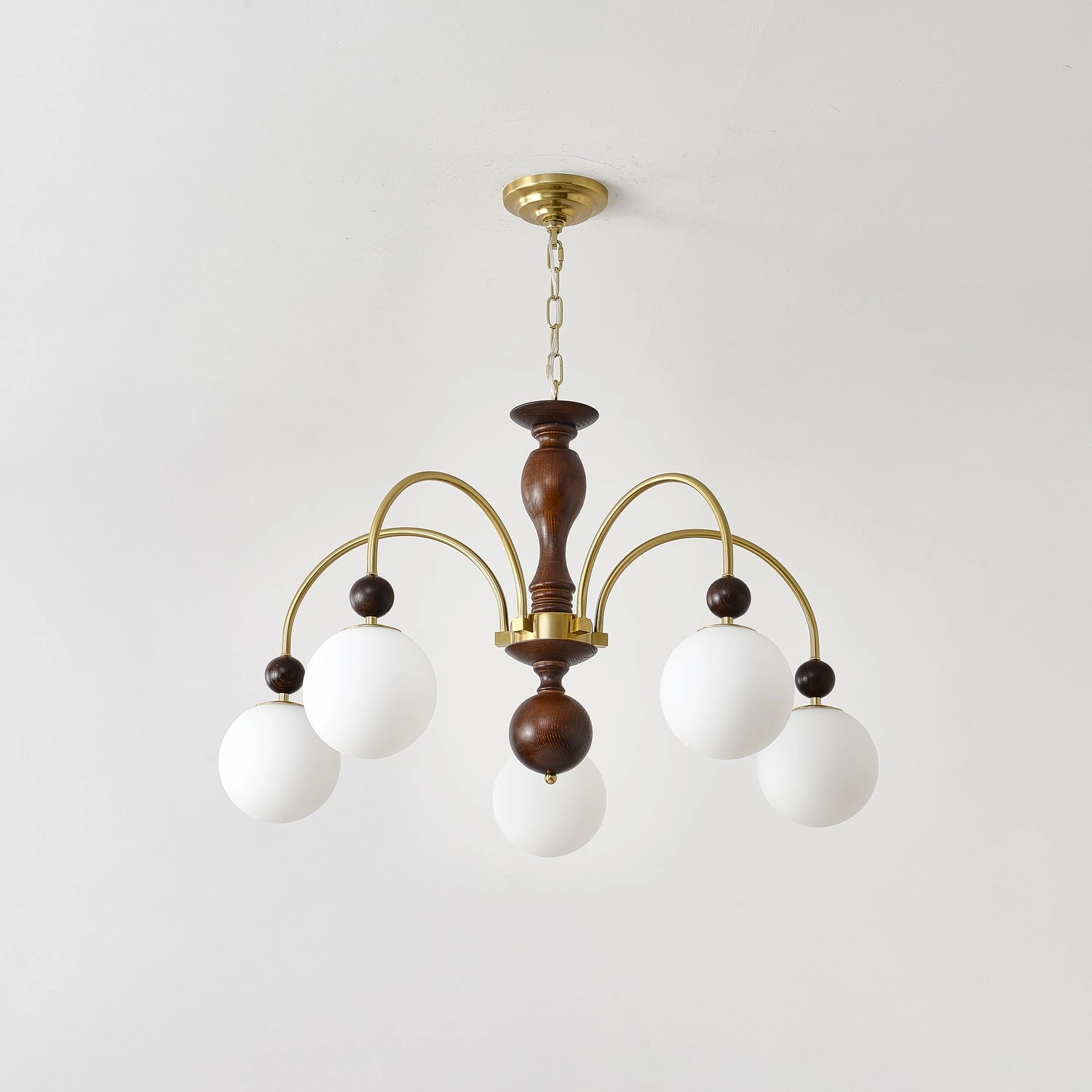 Archway Walnut Color Chandelier