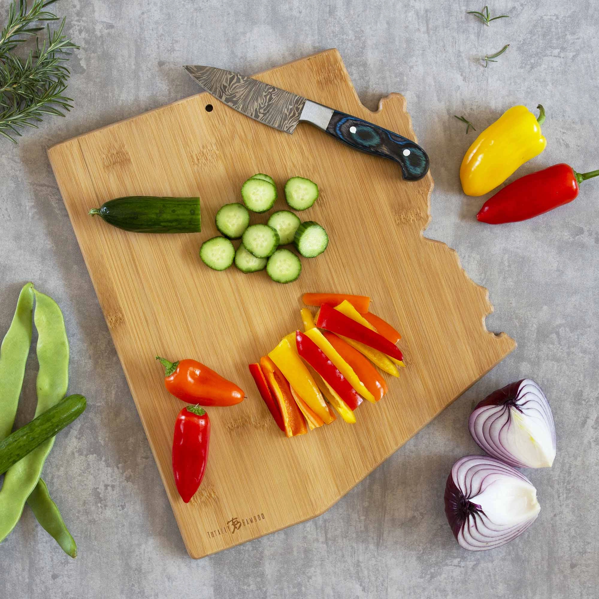 Arizona Cutting Board with Artwork by Fish Kiss