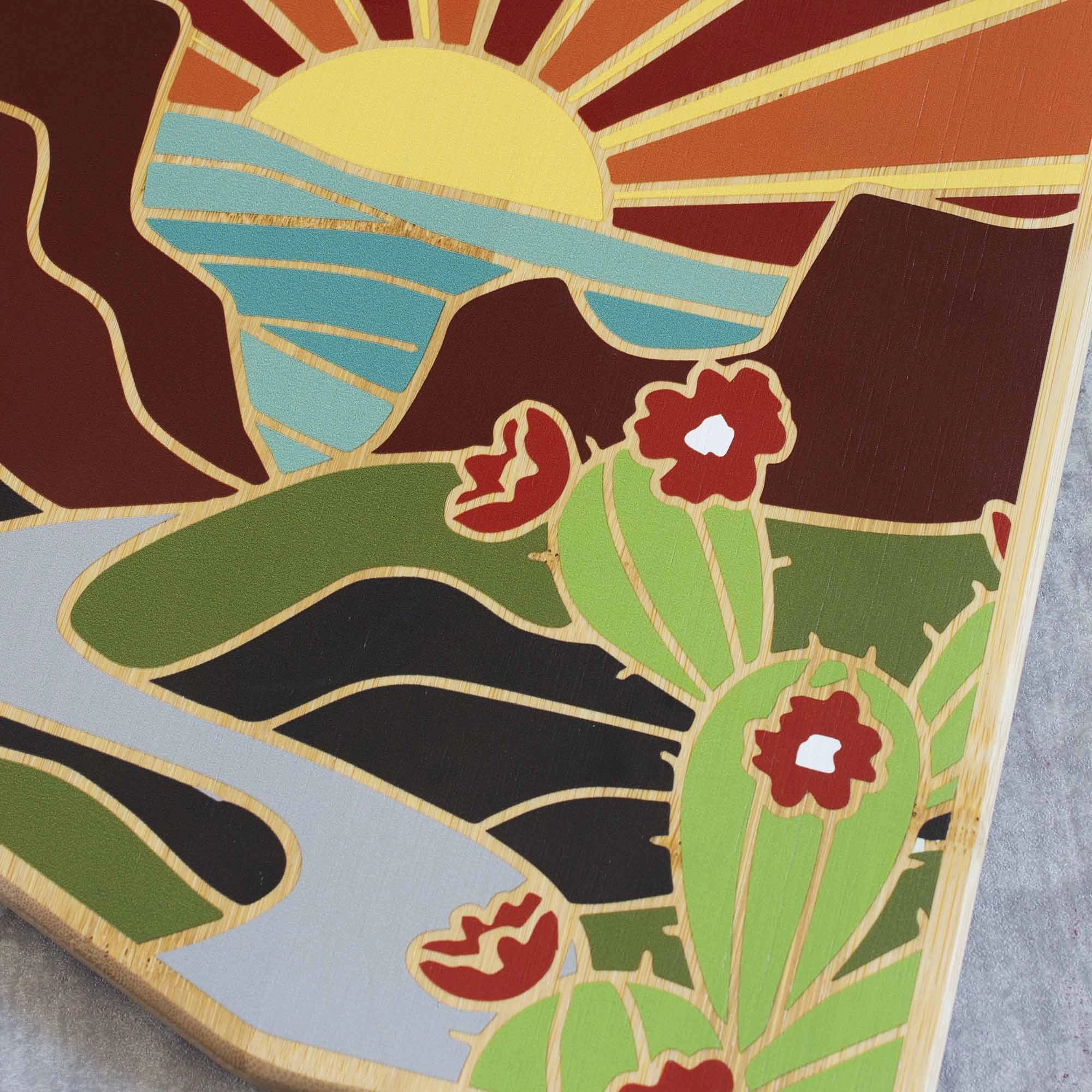 Arizona Cutting Board with Artwork by Summer Stokes