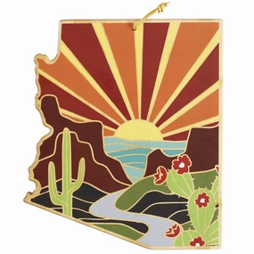 Arizona Cutting Board with Artwork by Summer Stokes cutting board,chopping board,kitchen tools