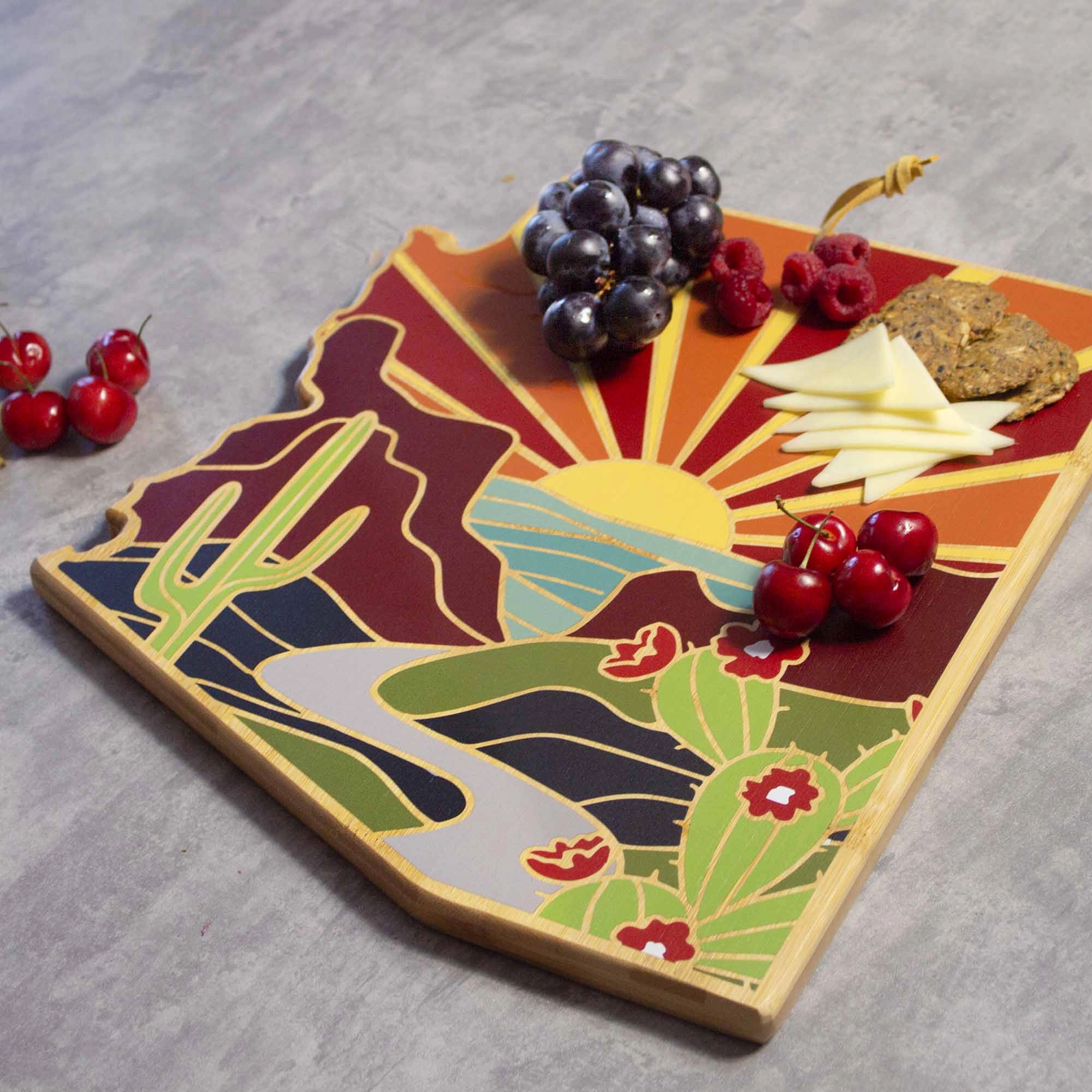 Arizona Cutting Board with Artwork by Summer Stokes