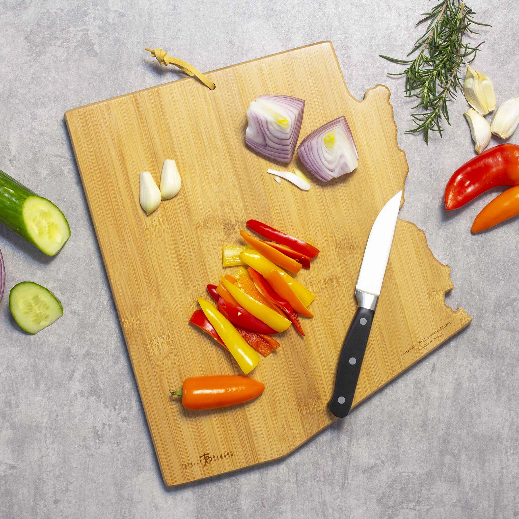Arizona Cutting Board with Artwork by Summer Stokes