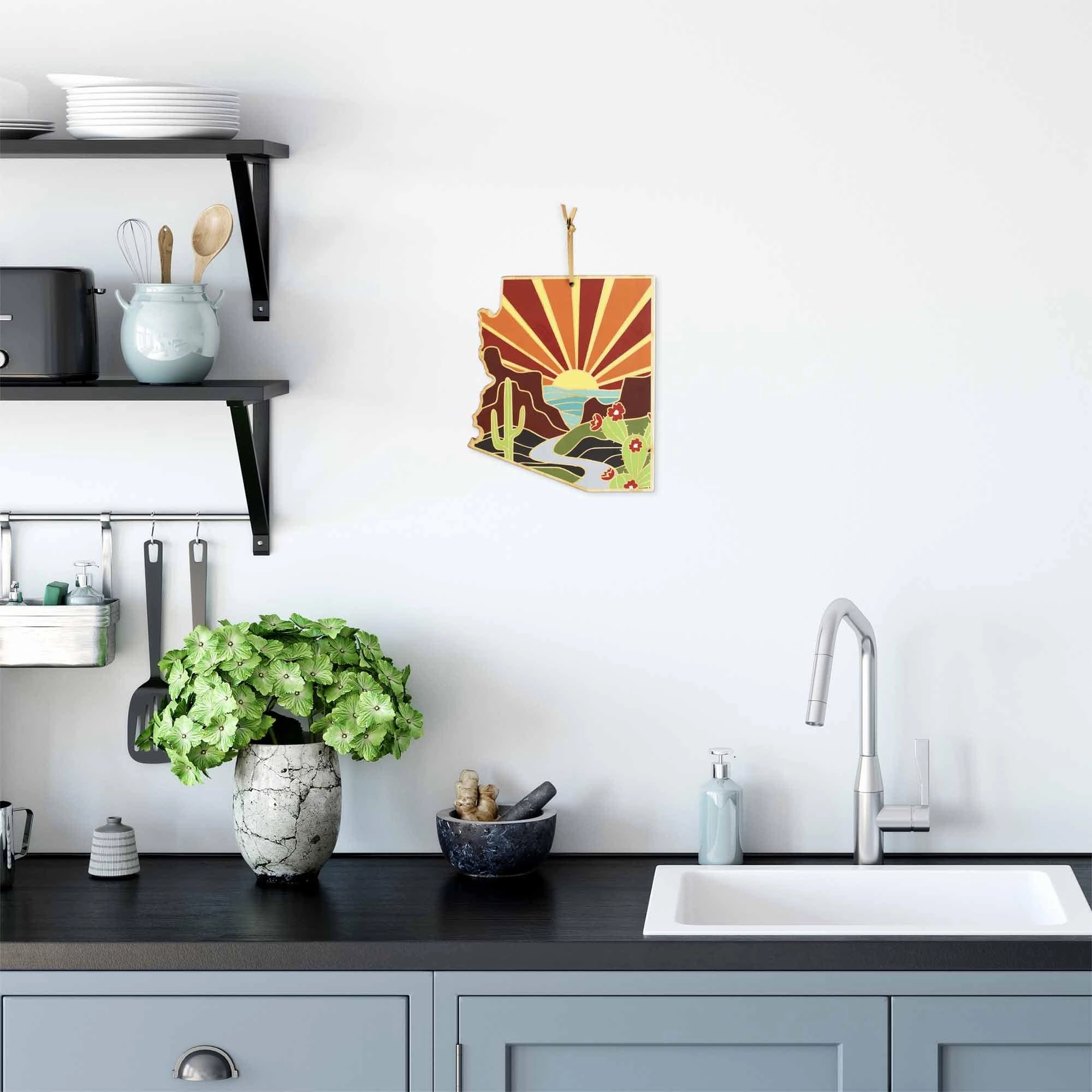 Arizona Cutting Board with Artwork by Summer Stokes
