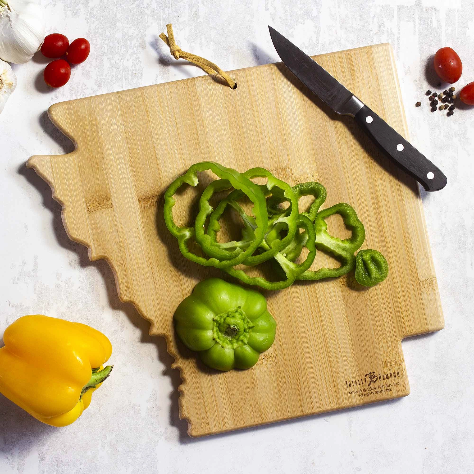 Arkansas Cutting Board with Artwork by Fish Kiss