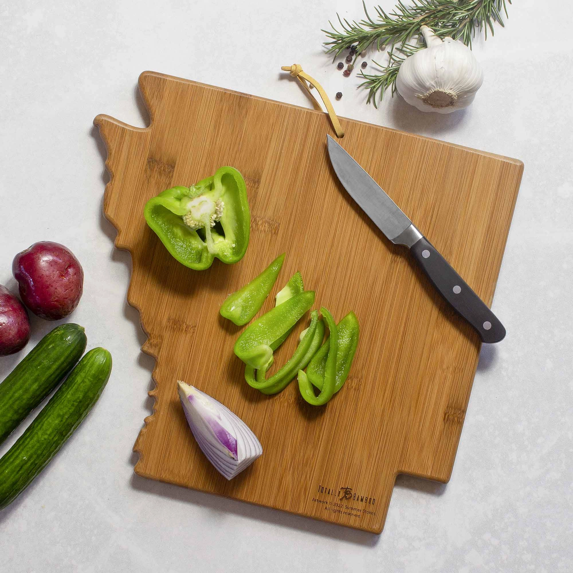 Arkansas Cutting Board with Artwork by Summer Stokes
