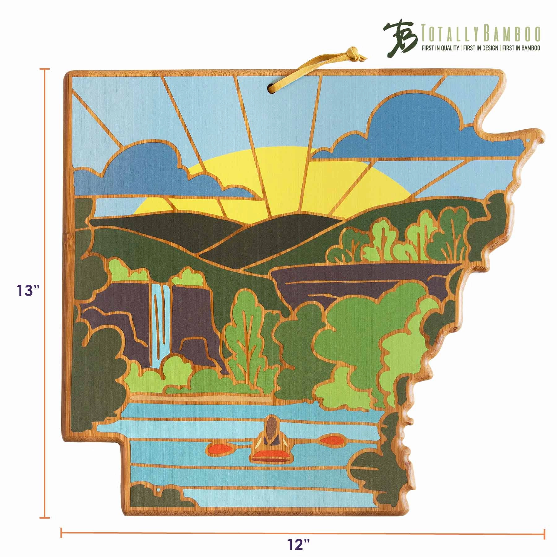 Arkansas Cutting Board with Artwork by Summer Stokes