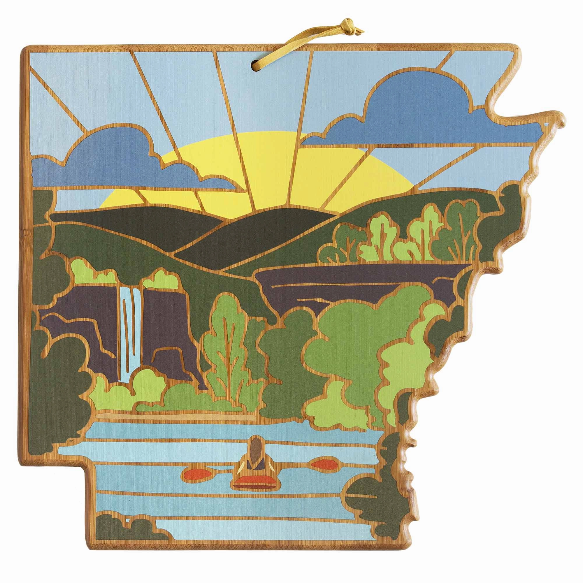 Arkansas Cutting Board with Artwork by Summer Stokes cutting board,chopping board,kitchen tools